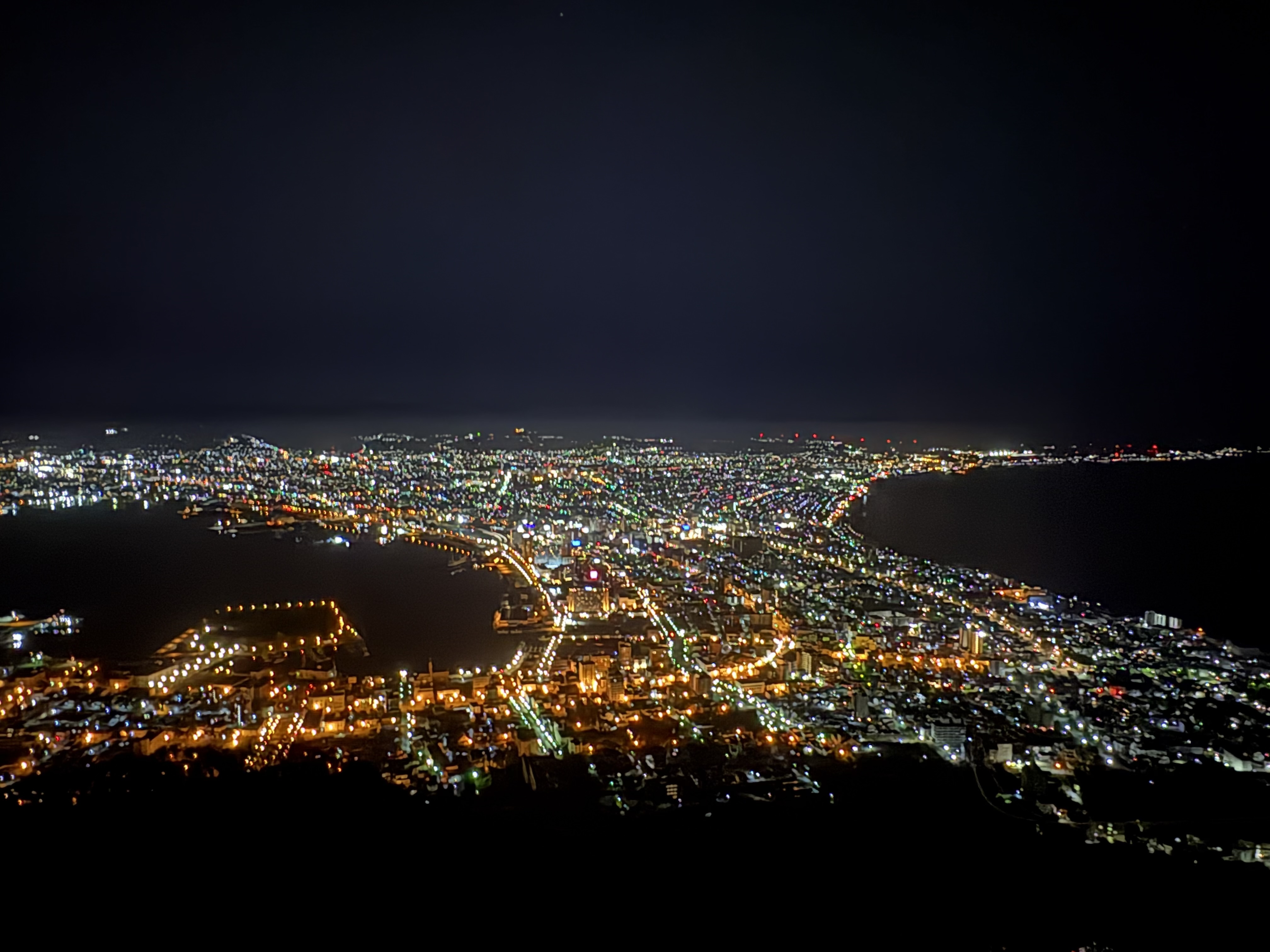 函館山展望台から見た100万ドルの夜景